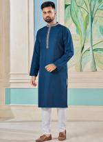 Pure Viscose Morpeach Festival Wear Embroidery Work Readymade Kurta Pajama